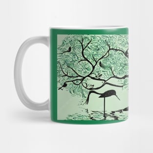 World Water Day Tree Bird lake Mug